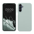 kwmobile Hülle kompatibel mit Samsung Galaxy A15 5G Hülle - Silikon Handy Case - Handyhülle weiche Oberfläche - kabelloses Laden - Cool Mint Cool Mint  