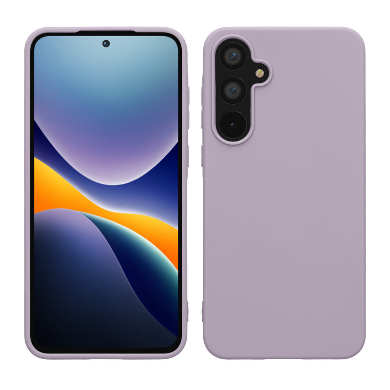 kwmobile Hülle kompatibel mit Samsung Galaxy A55 5G Hülle - weiches TPU Silikon Case - Cover geeignet für kabelloses Laden - Lavendel Lavendel  