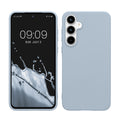 kwmobile Hülle kompatibel mit Samsung Galaxy A55 5G Hülle - weiches TPU Silikon Case - Cover geeignet für kabelloses Laden - Hellblau matt Hellblau matt  