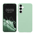 kwmobile Hülle kompatibel mit Samsung Galaxy A55 5G Hülle - weiches TPU Silikon Case - Cover geeignet für kabelloses Laden - Mintgrün matt Mintgrün matt  