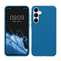 kwmobile Hülle kompatibel mit Samsung Galaxy A55 5G Hülle - weiches TPU Silikon Case - Cover geeignet für kabelloses Laden - Blue Reef Blue Reef  