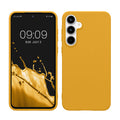 kwmobile Hülle kompatibel mit Samsung Galaxy A55 5G Hülle - weiches TPU Silikon Case - Cover geeignet für kabelloses Laden - Honiggelb Honiggelb  