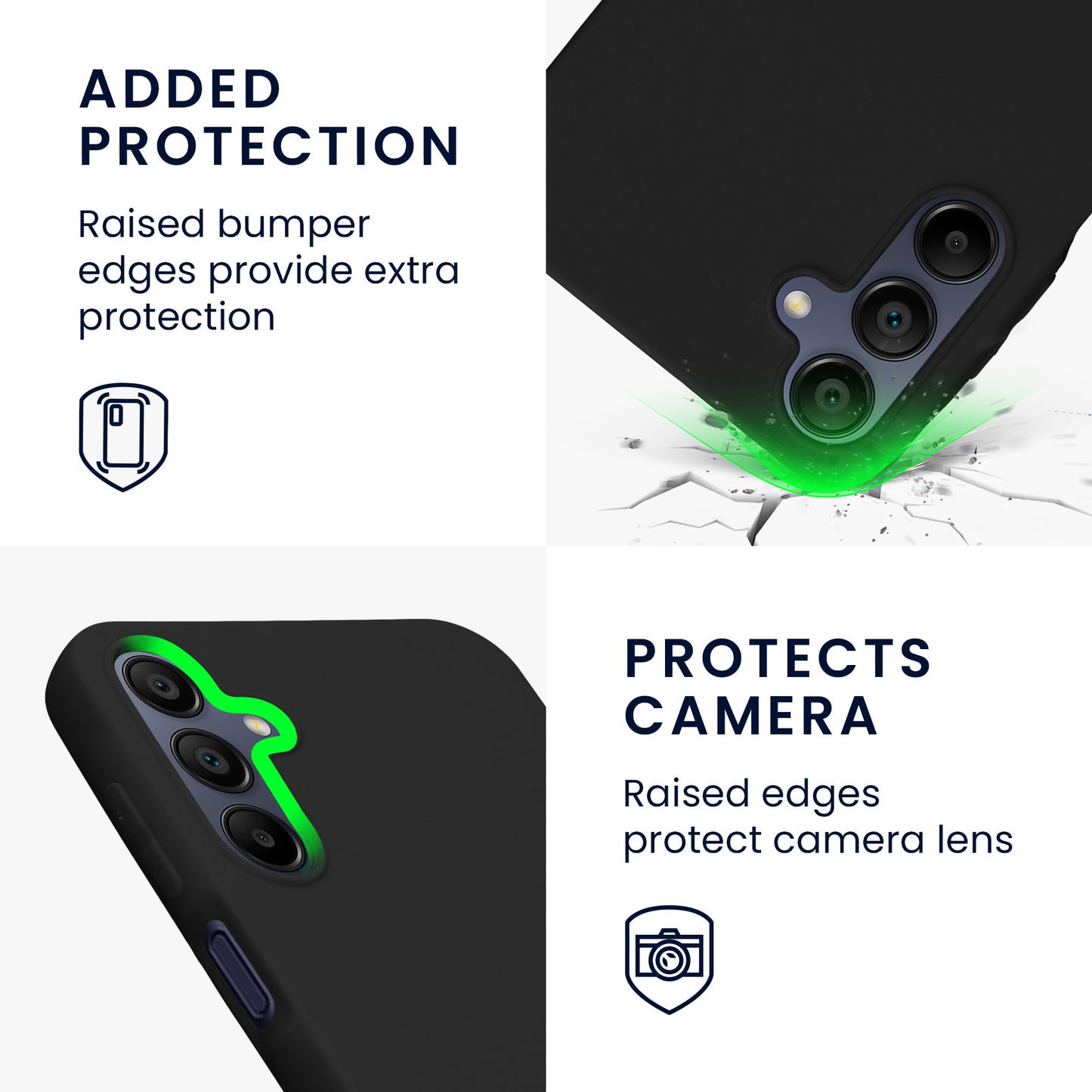 kwmobile Phone Case for Samsung Galaxy A15 5G - Wireless Charging - Protective Cover