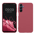 kwmobile Hülle kompatibel mit Samsung Galaxy A15 5G Hülle - weiches TPU Silikon Case - Cover geeignet für kabelloses Laden - Dark Rose Dark Rose  