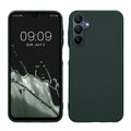 kwmobile Hülle kompatibel mit Samsung Galaxy A15 5G Hülle - weiches TPU Silikon Case - Cover geeignet für kabelloses Laden - Moosgrün Moosgrün  