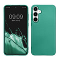 kwmobile Case kompatibel mit Samsung Galaxy A55 5G Hülle - Schutzhülle aus Silikon metallisch schimmernd - Handyhülle Metallic Dunkelgrün Metallic Dunkelgrün  