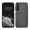 kwmobile Case kompatibel mit Samsung Galaxy A15 5G Hülle - Schutzhülle aus Silikon metallisch schimmernd - Handyhülle Metallic Grau Metallic Grau  