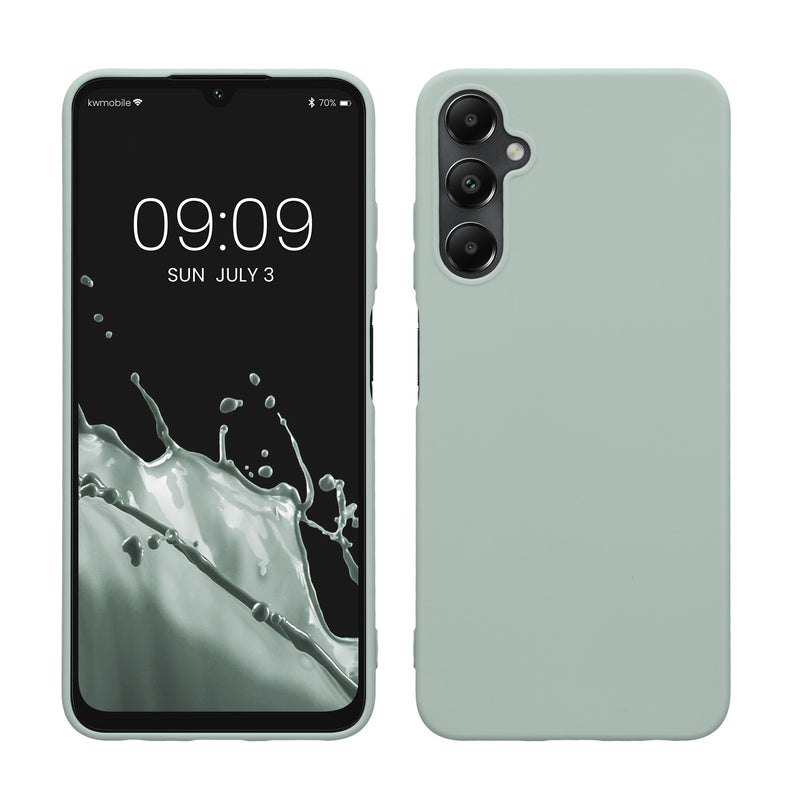 kwmobile Hülle kompatibel mit Samsung Galaxy A05s Hülle - weiches TPU Silikon Case - Cover geeignet für kabelloses Laden - Cool Mint Cool Mint  
