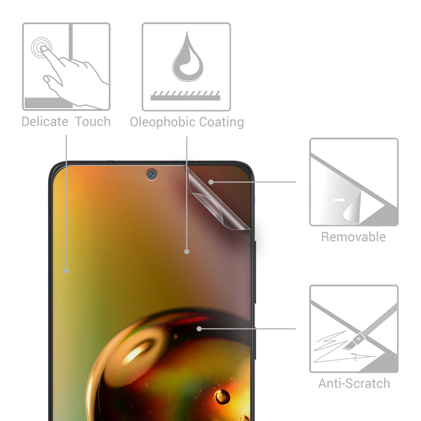 3x Screen Protector matte compatible with Samsung Galaxy S20 FE