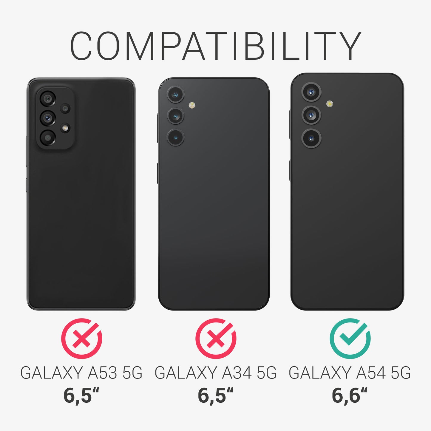 3x Matte Screen Protector compatible with Samsung Galaxy A54 5G