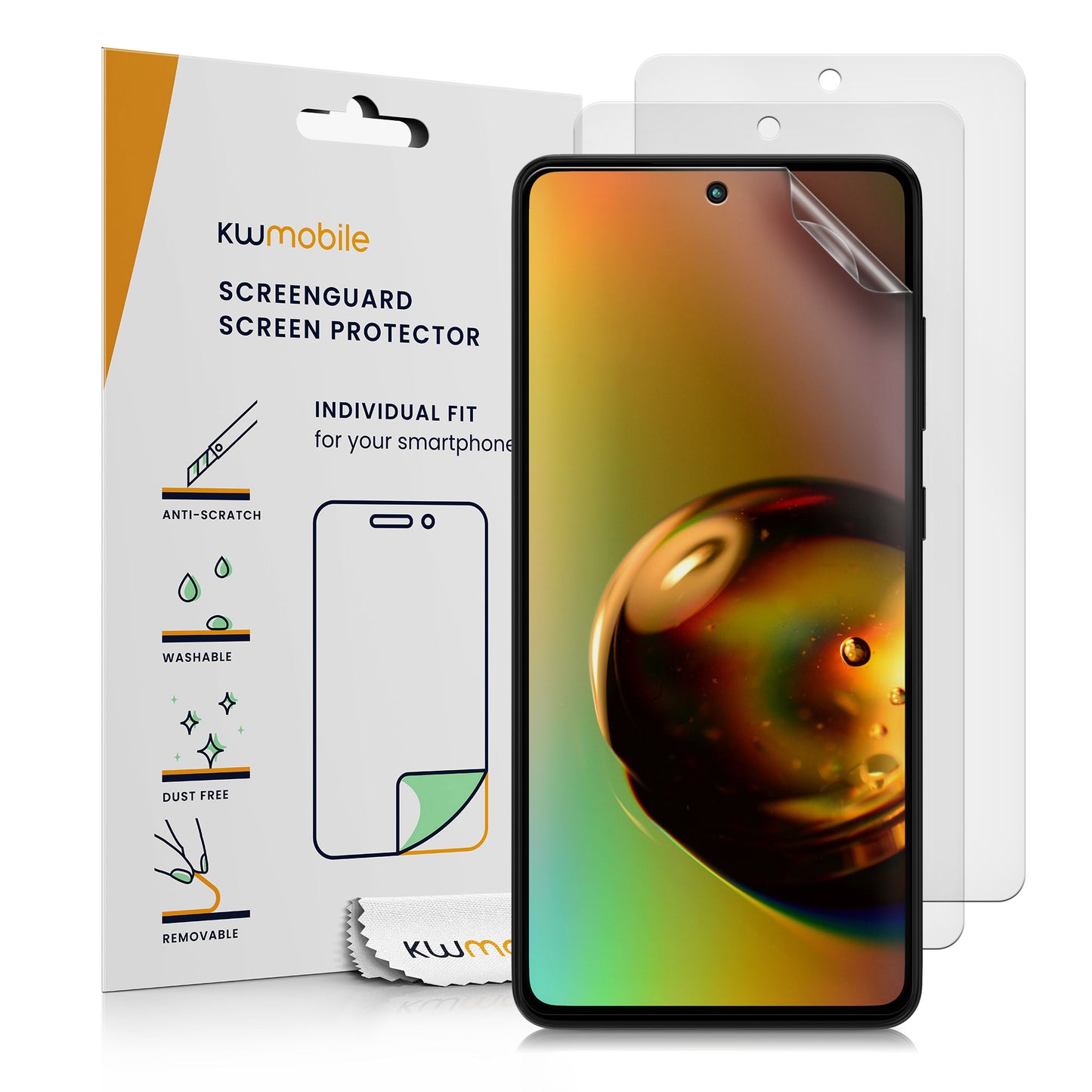 kwmobile 3x Folie matt kompatibel mit Samsung Galaxy A52 / A52 5G / A52s 5G - Displayschutzfolie Schutzfolie - Displayschutz Displayfolie entspiegelt Matt Transparent  