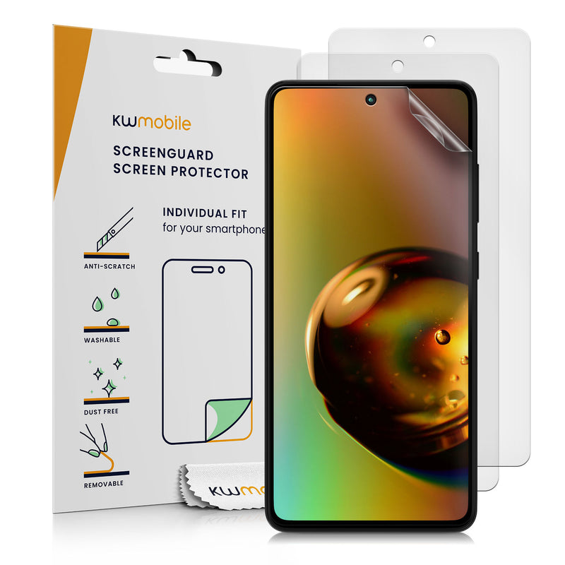 kwmobile 3x Folie matt kompatibel mit Samsung Galaxy A52 / A52 5G / A52s 5G - Displayschutzfolie Schutzfolie - Displayschutz Displayfolie entspiegelt Matt Transparent  