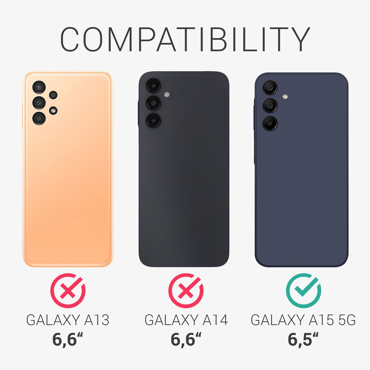 3x Matte Screen Protector compatible with Samsung Galaxy A15 5G