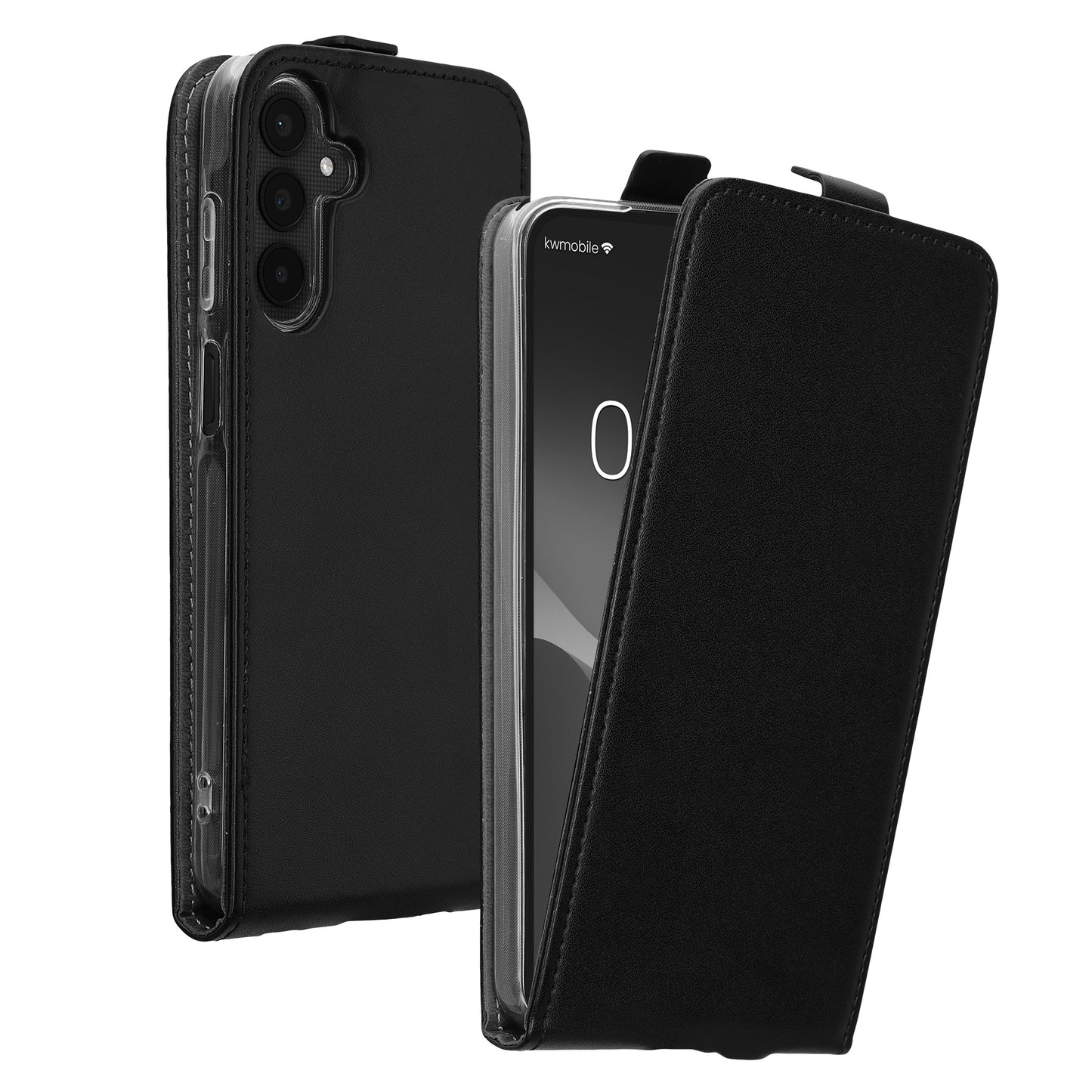 kwmobile Protective Case Compatible with Samsung Galaxy A15 5G - Flip Case Phone Cover