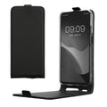 kwmobile Schutzhülle kompatibel mit Samsung Galaxy A25 - Hülle Handy - Flip Case Handyhülle Schwarz Schwarz  