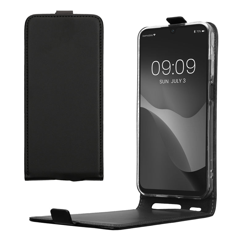 kwmobile Schutzhülle kompatibel mit Samsung Galaxy A25 - Hülle Handy - Flip Case Handyhülle Schwarz Schwarz  