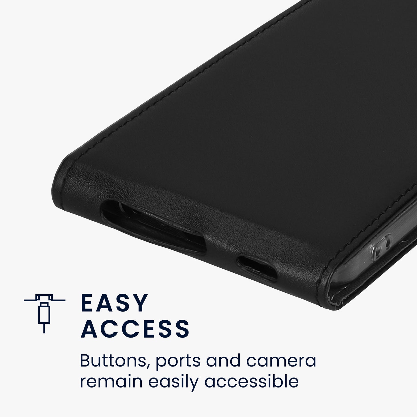 kwmobile Protective Case compatible with Samsung Galaxy A25 - Flip Case Phone Cover