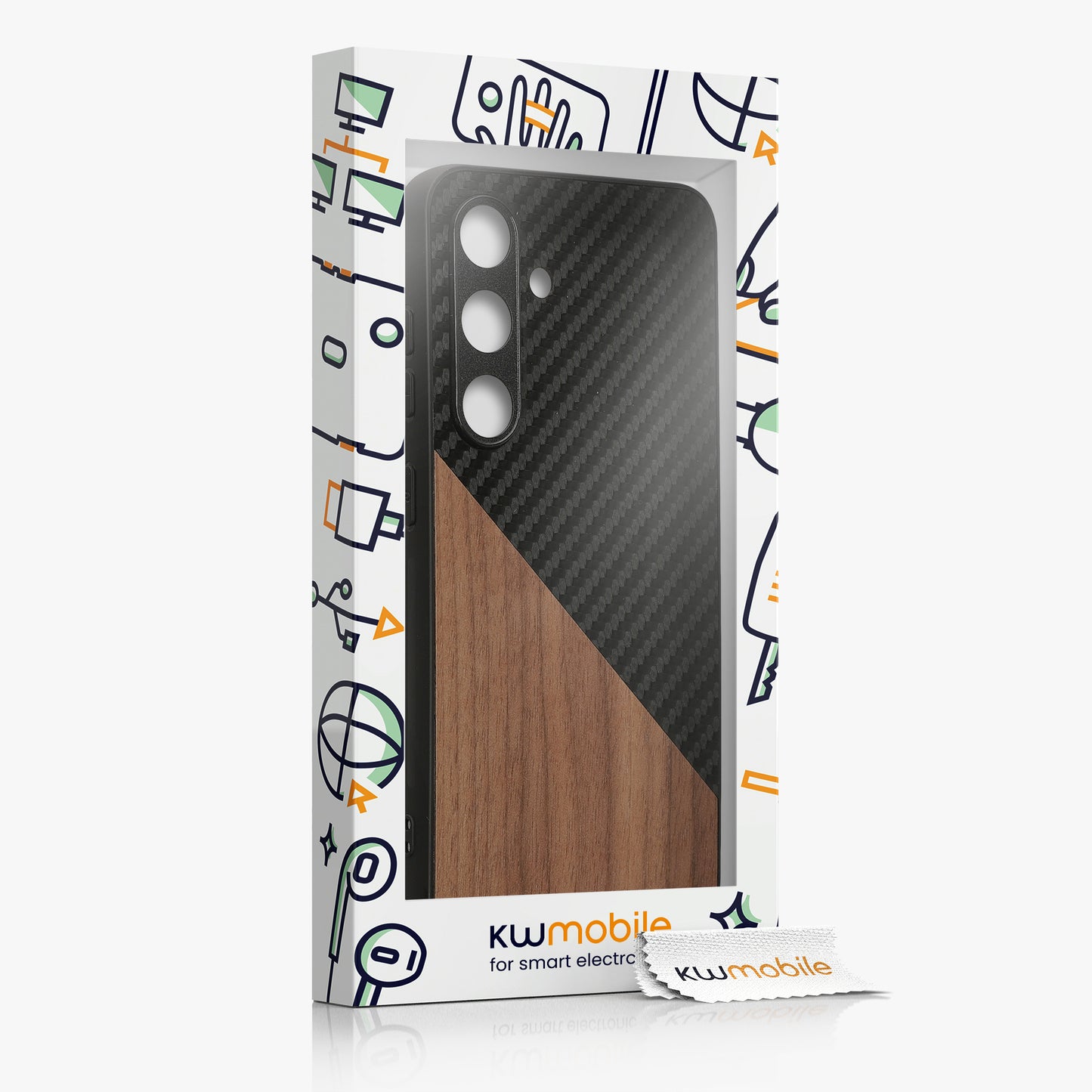 kwmobile Case Compatible with Samsung Galaxy S24 - Phone Case - Phone Protective Cover - Smartphone Cover