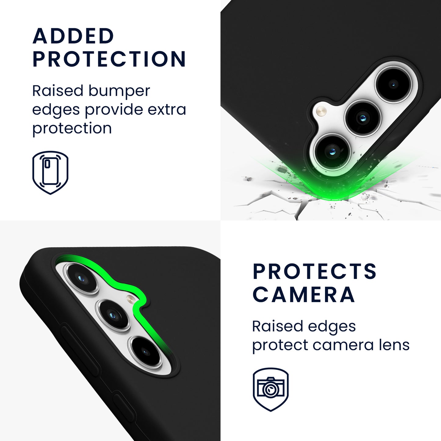 kwmobile Phone Case for Samsung Galaxy A35 Case Silicone Wireless Charging Protective Cover