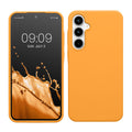 kwmobile Hülle kompatibel mit Samsung Galaxy A35 Hülle - Silikon Handy Case - Handyhülle weiche Oberfläche - kabelloses Laden - Fruity Orange Fruity Orange  