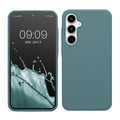 kwmobile Hülle kompatibel mit Samsung Galaxy A35 Hülle - Silikon Handy Case - Handyhülle weiche Oberfläche - kabelloses Laden - Arctic Night Arctic Night  