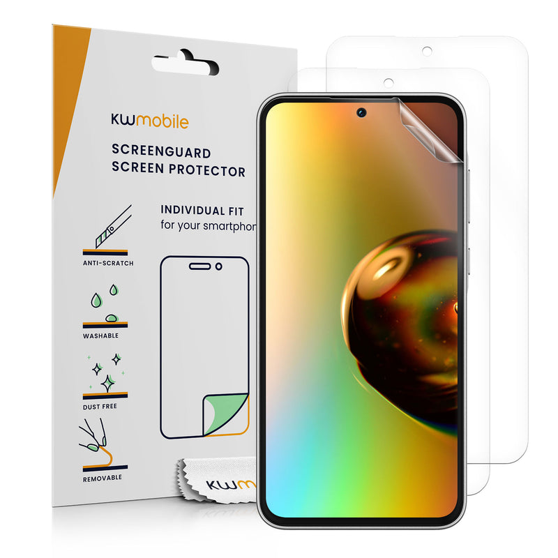 kwmobile 3x Displayschutzfolie kompatibel mit Samsung Galaxy A35 Folie - klare Schutzfolien Set in transparent Transparent  
