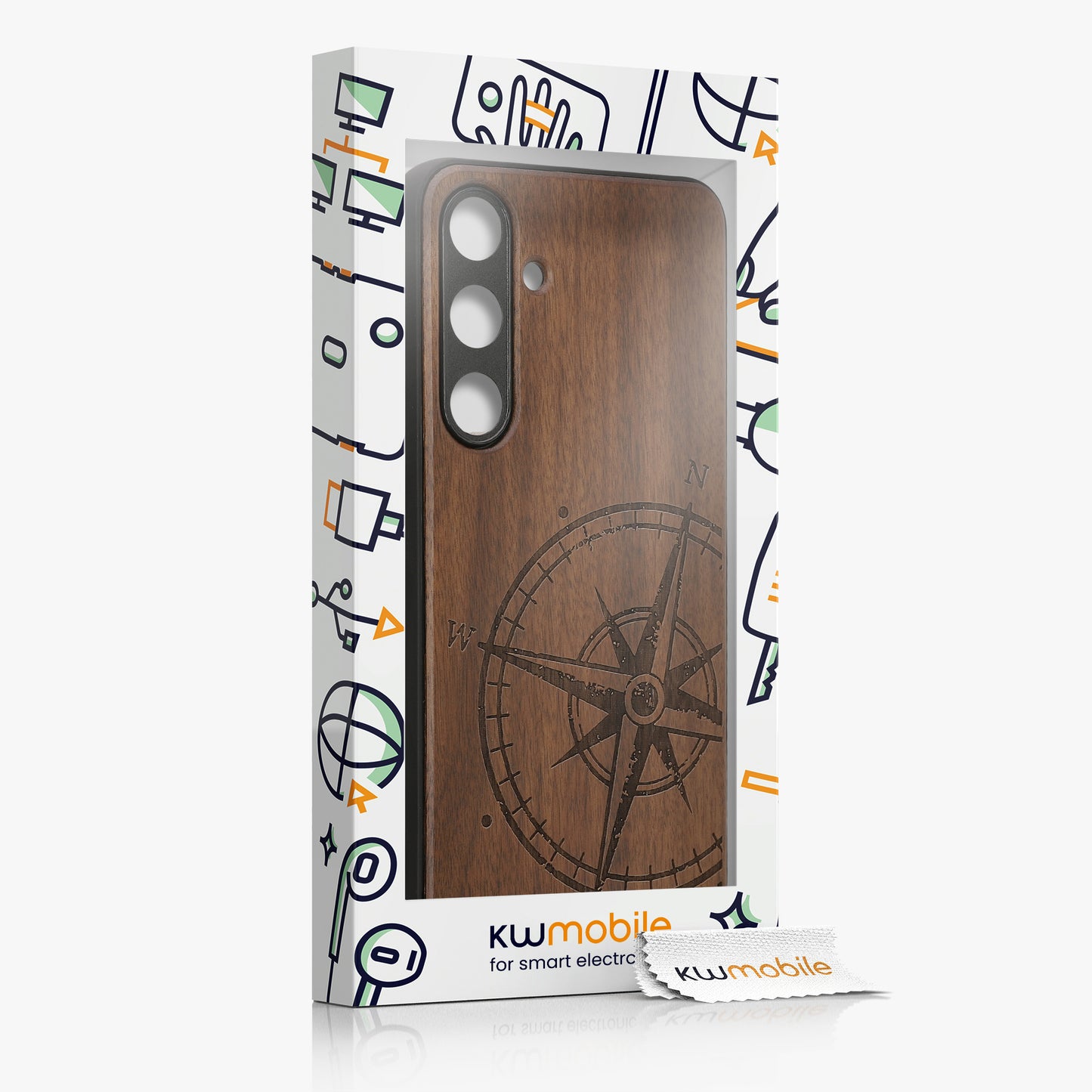 Wooden Case with TPU Bumper for Samsung Galaxy S24 Plus Wood