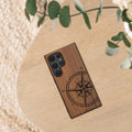 kwmobile Case Compatible with Samsung Galaxy S24 Ultra Phone Cover TPU Phone Case Compass Vintage