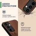 Wooden Case with TPU Bumper for Samsung Galaxy A55 5G Wood