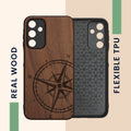 kwmobile Case Compatible with Samsung Galaxy A15 5G Phone Cover TPU Anchor Vintage