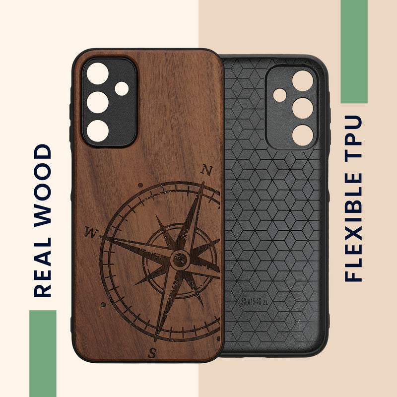 kwmobile Case Compatible with Samsung Galaxy A15 5G Phone Cover TPU Anchor Vintage