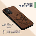 kwmobile Case Compatible with Samsung Galaxy A15 5G Phone Cover TPU Anchor Vintage