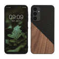 kwmobile Hülle kompatibel mit Samsung Galaxy A25 - Handyhülle - Handy Schutzhülle - Smartphone Cover - Dunkelbraun Schwarz Dunkelbraun  