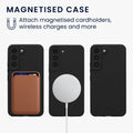 kwmobile Case Compatible with Samsung Galaxy S22 Case Magnetic Silicone Case Compatible with MagSafe Cover Rubberized