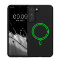 kwmobile Case Compatible with Samsung Galaxy S22 Plus - Magnetic Silicone Case Compatible with MagSafe - Rubberized Cover