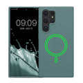 kwmobile Case Compatible with Samsung Galaxy S24 Ultra - Magnetic Silicone Case Compatible with MagSafe - Rubberized Cover