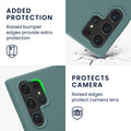 kwmobile Case Compatible with Samsung Galaxy S24 Ultra - Magnetic Silicone Case Compatible with MagSafe - Rubberized Cover