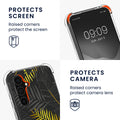 kwmobile Necklace Case Compatible with Samsung Galaxy S23 FE Case Silicone Cover with Lanyard Transparent Jungle