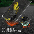 kwmobile Necklace Case Compatible with Samsung Galaxy S23 FE Case Silicone Cover with Lanyard Transparent Jungle