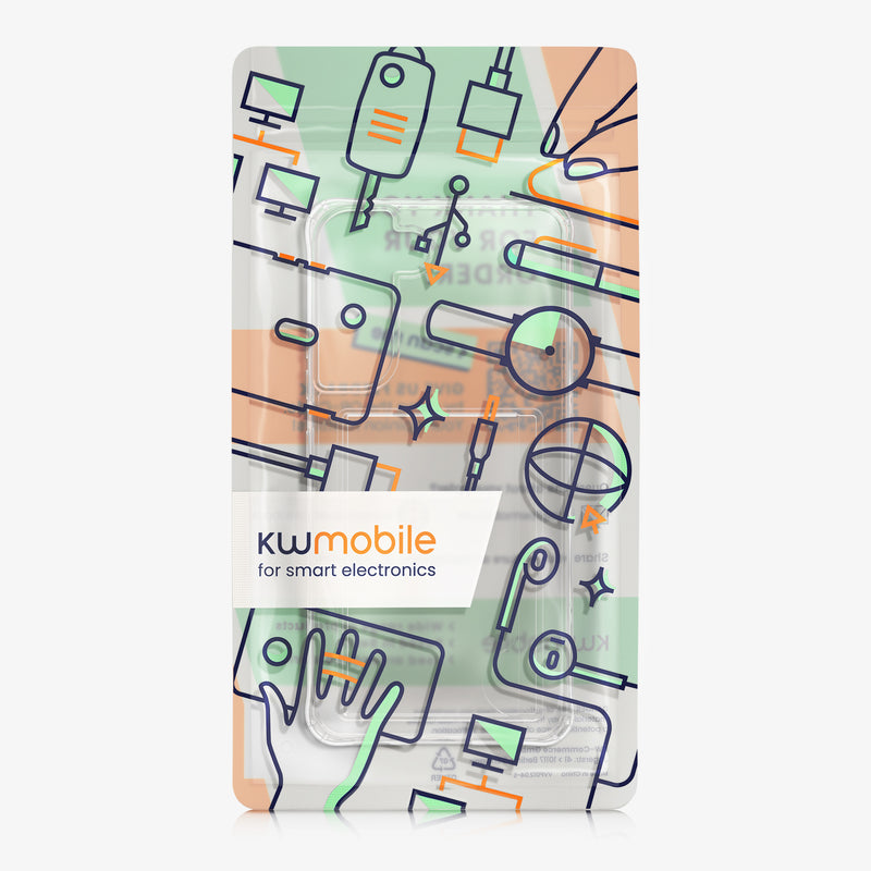 kwmobile Case Compatible with Samsung Galaxy S22 Plus - Phone Cover Plastic TPU Cover with Card Slot Hard Case Protective Cover