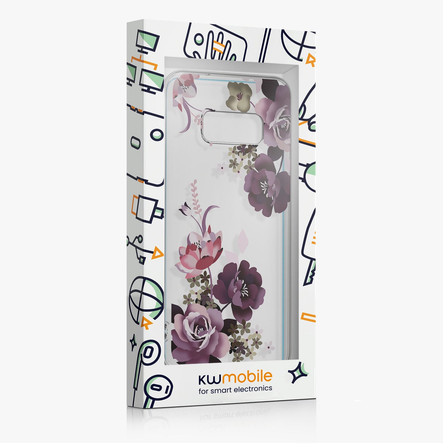 kwmobile case compatible with Samsung Galaxy S10e - Silicone Phone Case transparent With Glass Screen Protector