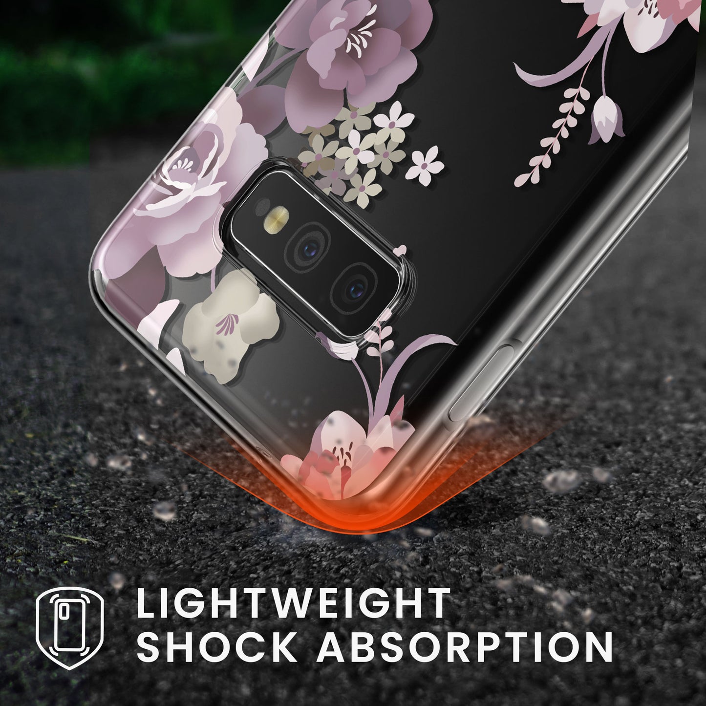 kwmobile case compatible with Samsung Galaxy S10e - Silicone Phone Case transparent With Glass Screen Protector