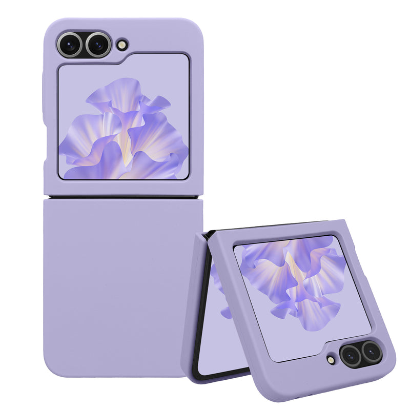 kwmobile Flip Soft Case kompatibel mit Samsung Galaxy Z Flip6 Hülle - Silikon Cover für Foldable Handy - Handyhülle in Lavendel Lavendel  