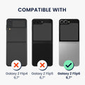 kwmobile Flip Soft Case Compatible with Samsung Galaxy Z Flip6 - Silicone Cover for Foldable Phone - Phone Case