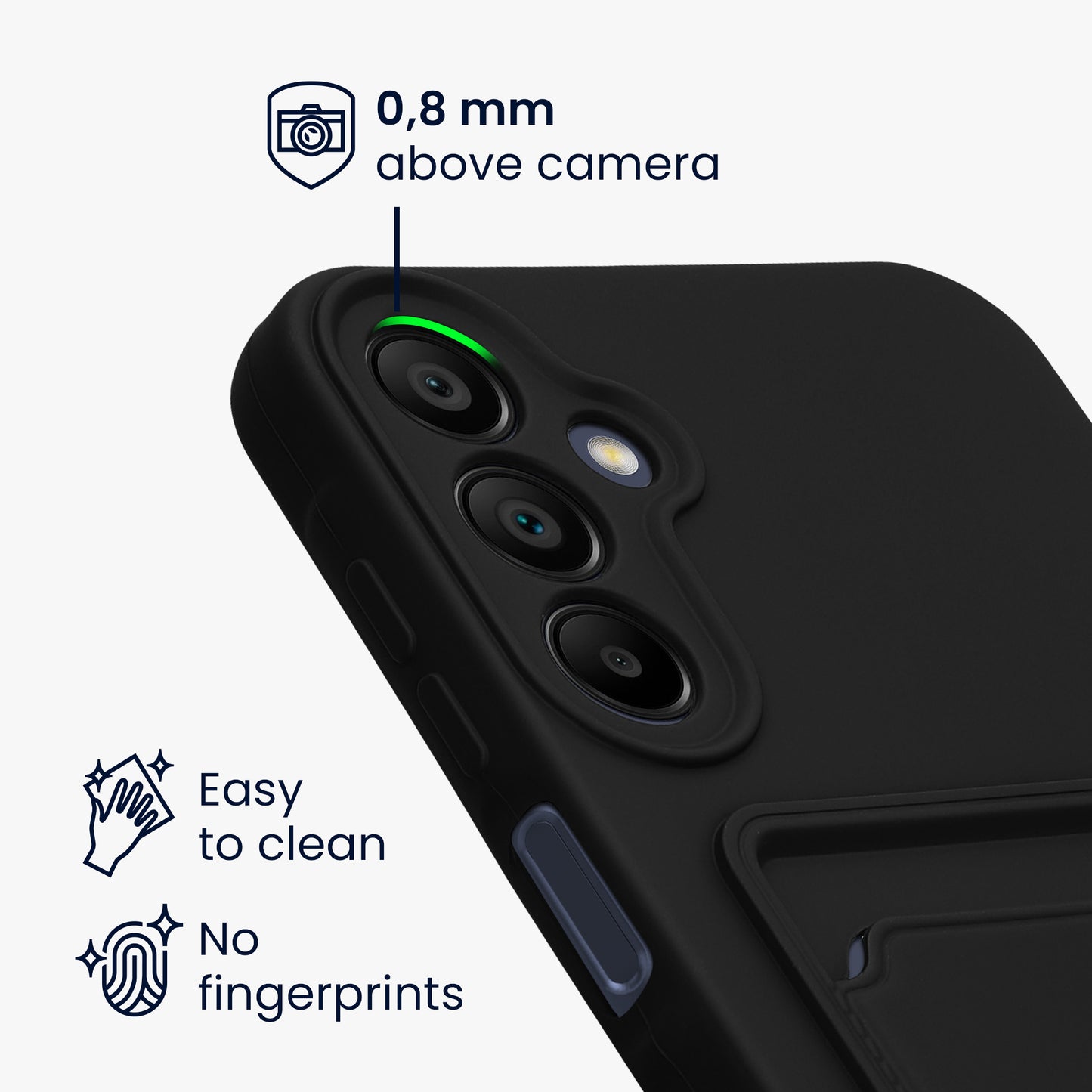 kwmobile Phone Case Compatible with Samsung Galaxy A15 5G Case - Phone Cover with Card Slot