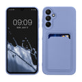 kwmobile Handyhülle kompatibel mit Samsung Galaxy A15 5G Hülle - Handy Cover mit Fach für Karten - in Lavendel Lavendel  