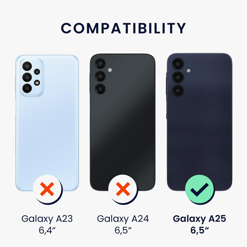 kwmobile Phone Case compatible with Samsung Galaxy A25 Case - Phone Cover with Card Slot
