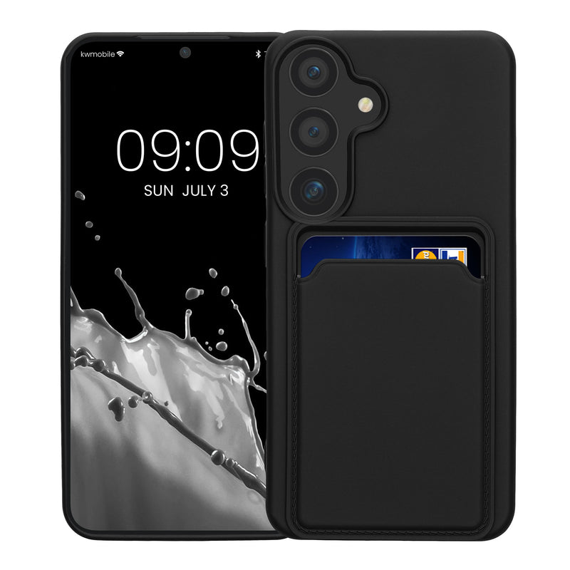 kwmobile Phone Case Compatible with Samsung Galaxy S24 Cover with Card Slot