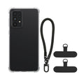kwmobile Phone Case Compatible with Samsung Galaxy A33 5G Case with Edge Protection and Detachable Lanyard Incl. 2 Pads