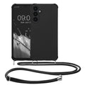 kwmobile Necklace Case Compatible with Samsung Galaxy A25 - Case with Lanyard - Silicone Protective Cover